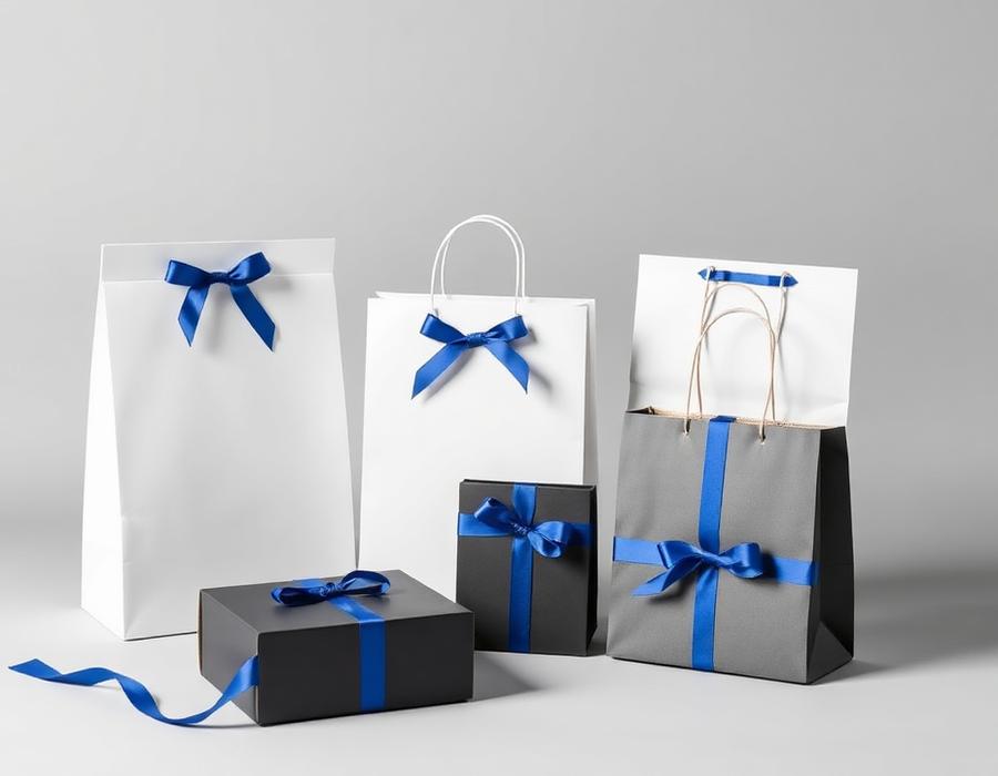 Custom presentation boxes and branded paper bags